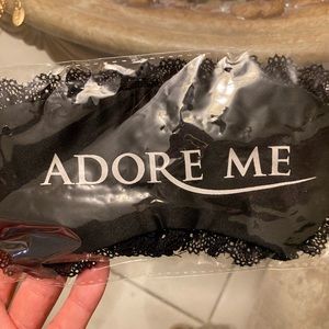 Adore Me black lace sleep mask
